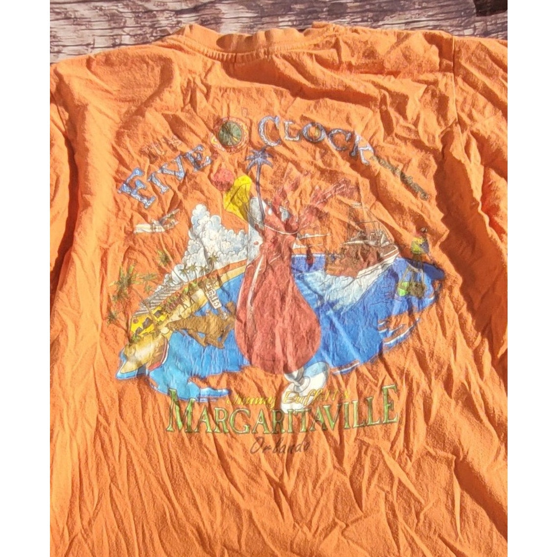 Vtg Y2k Jimmy Buffet Margaritaville tee shirt 5 o'clock somewhere