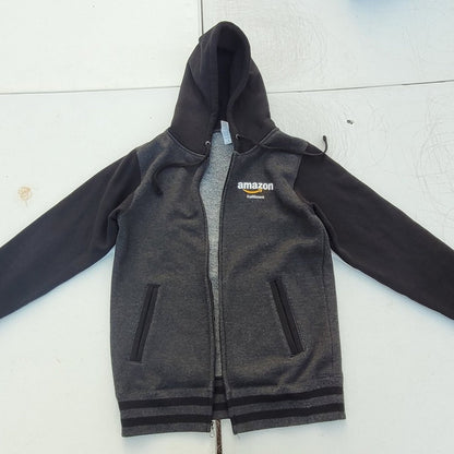 Amazon Fulfillment Employee Full zip Hoodie Smile logo