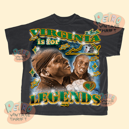 Clipse graphic tee Norfolk featuring Virginia is for Legends design with vibrant green and yellow text