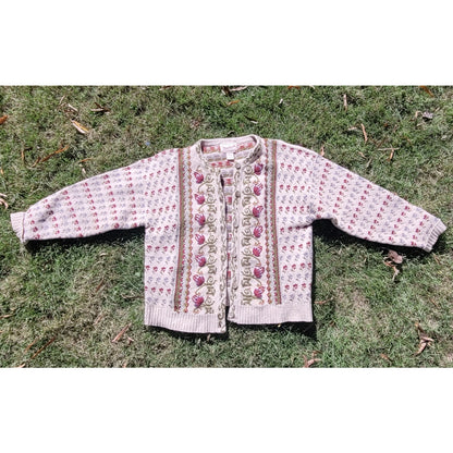 Vtg Woolrich Outdoors Cottage Cardigan Hand framed