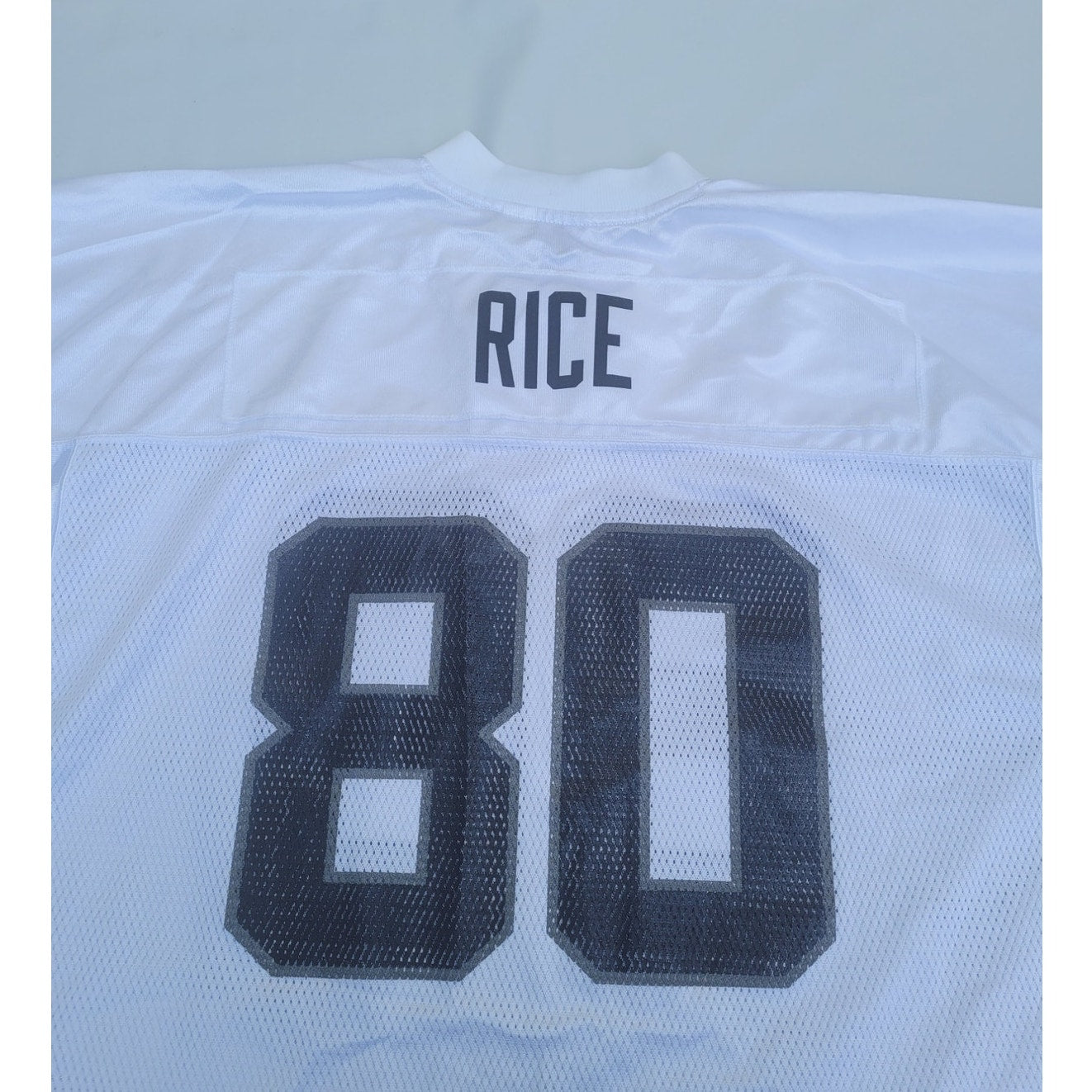 Vtg Oakland Raiders Jerry Rice #80 Jersey White