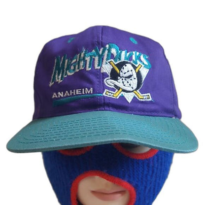 Vtg Anaheim Mighty Ducks snapback hat cap