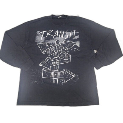 Vtg Transit Band T-shirt Please Head North Album
