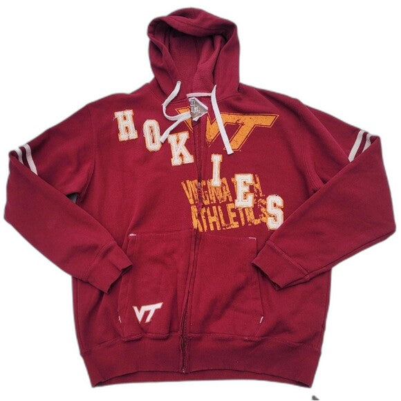 Vintage Y2k Virginia Tech Hokies Zip Hoodie