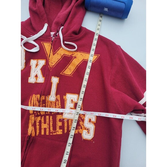 Vintage Y2k Virginia Tech Hokies Zip Hoodie