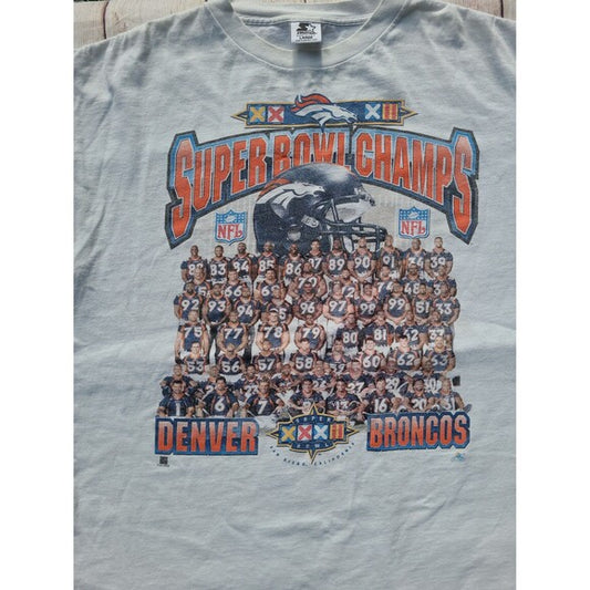 Starter Denver Broncos Super Bowl XXXII Champions t-shirt
