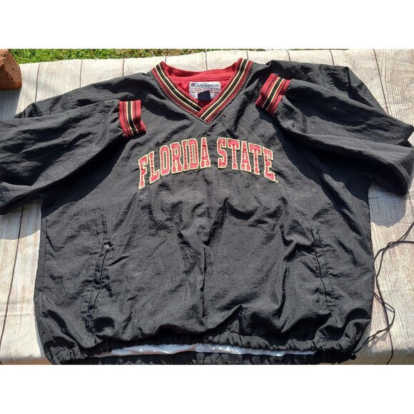 Vintage Champion Florida State Pullover long sleeve Windbreaker