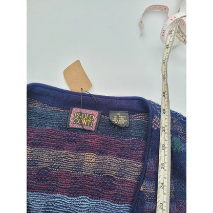 Vintage Cardigan Sweater Patchwork Vest