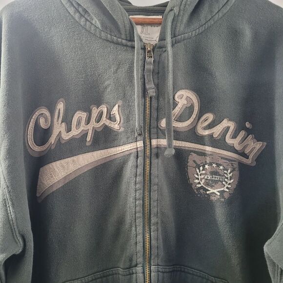 Vintage Chaps Polo Ralph Lauren Zip Hoodie