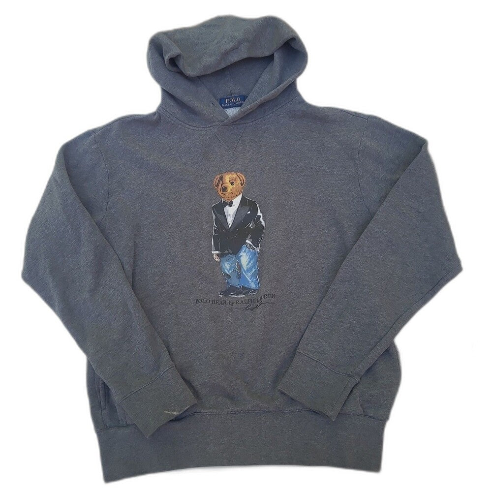 Polo Ralph Lauren  Polo Bear Grey Hoodie Sweatshirt