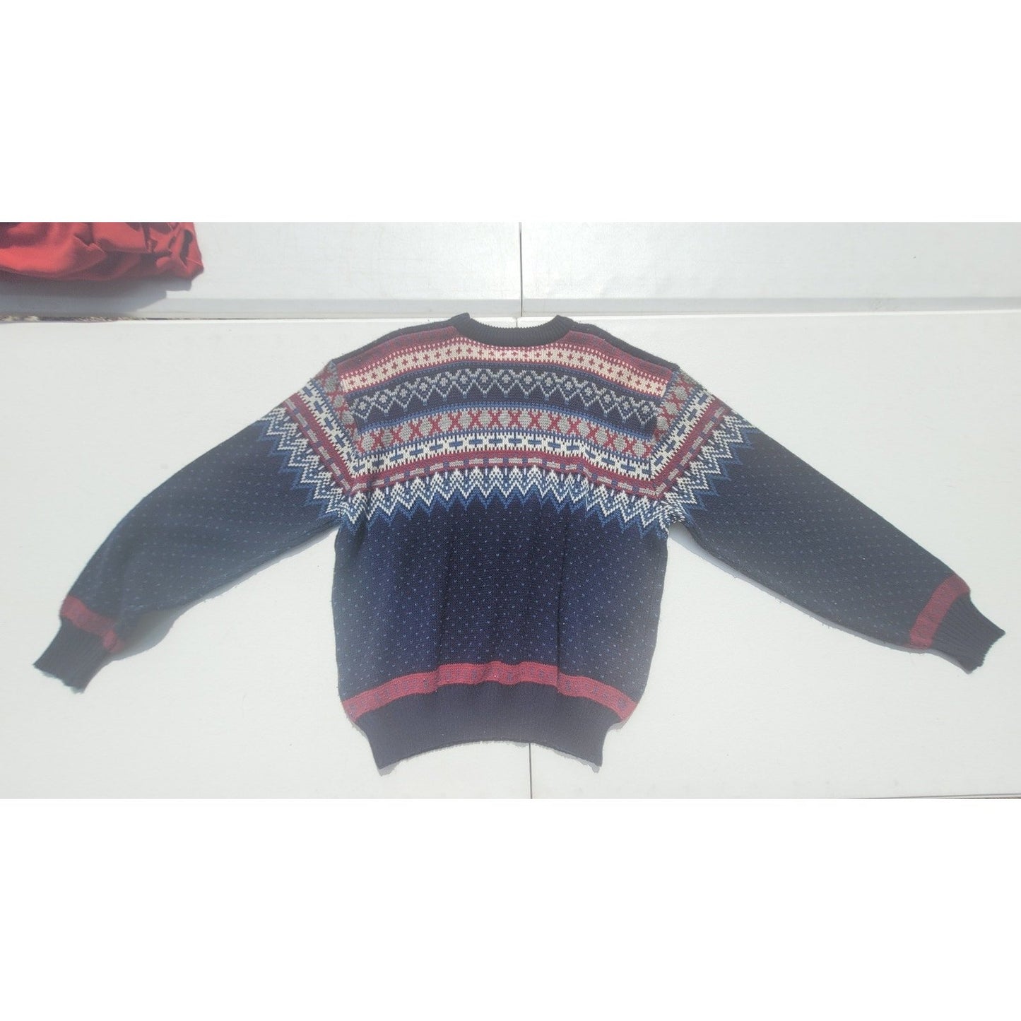 Vtg Patterned Ski Sweater by Steep Slopes