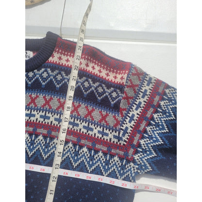 Vtg Patterned Ski Sweater by Steep Slopes