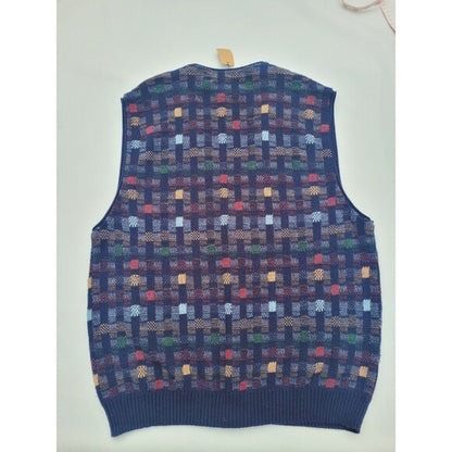 Vintage Cardigan Sweater Patchwork Vest