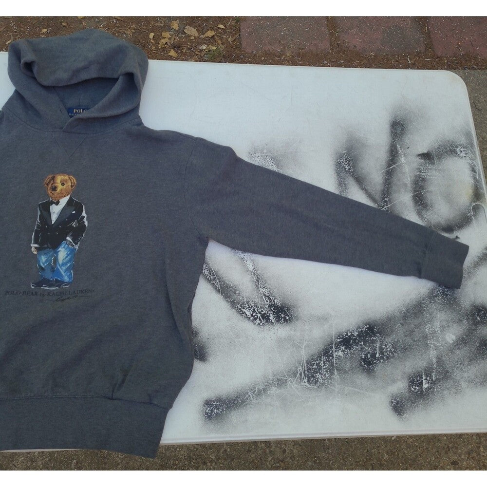 Polo Ralph Lauren  Polo Bear Grey Hoodie Sweatshirt