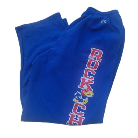 Vintage Kansas Jayhawks RockChalk Sweatpants  wide leg