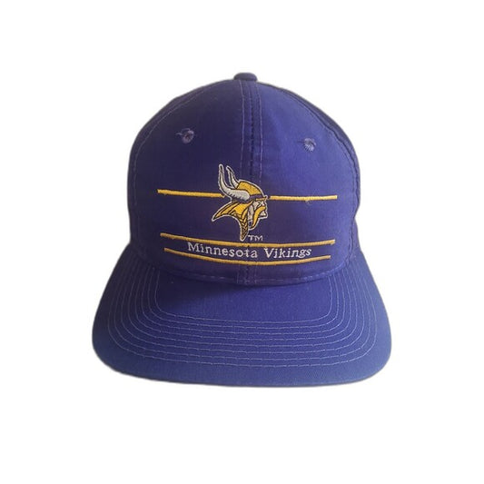 Vtg Minnesota Vikings Ann co snapback hat American Needle Split bar