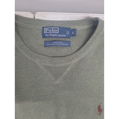 Vtg Polo Sweater Ralph Lauren Cotton Crewneck