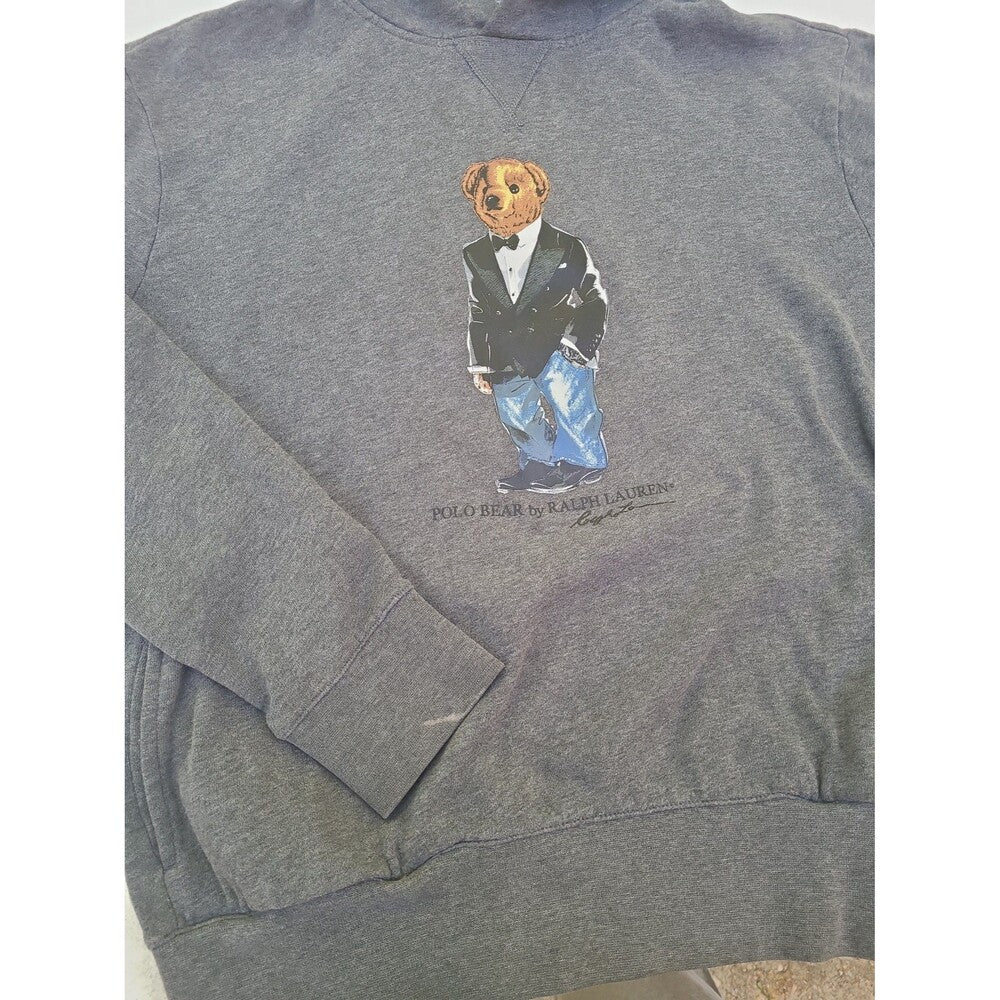 Polo Ralph Lauren  Polo Bear Grey Hoodie Sweatshirt