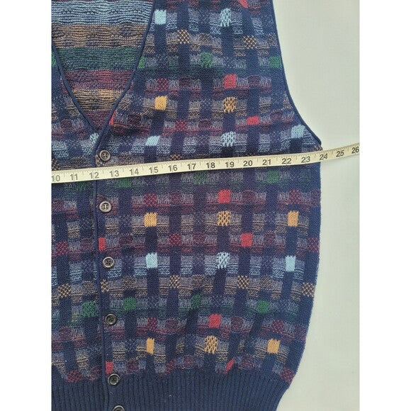 Vintage Cardigan Sweater Patchwork Vest