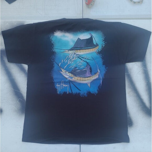 Vintage Guy Harvey Marlin Fly Fishing Shirt
