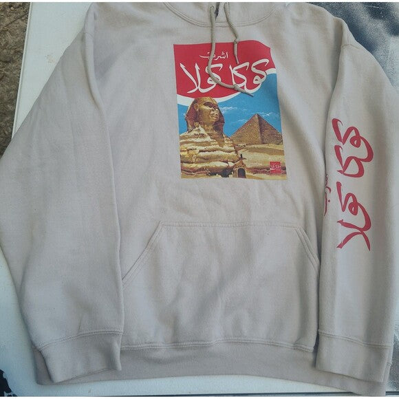 Coca-Cola Egypt Arabic Cream Hoodie Urban Outfitters
