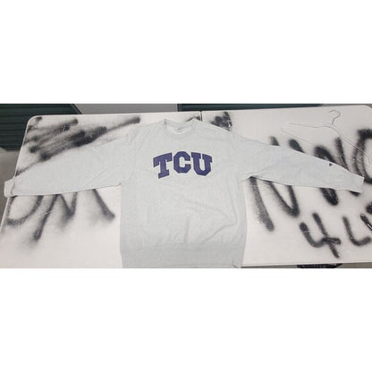 Vintage Champion Reverse Weave TCU Crewneck Sweatshirt