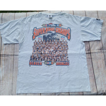 Vtg Starter Denver Broncos Superbowl XXXII Champions t shirt