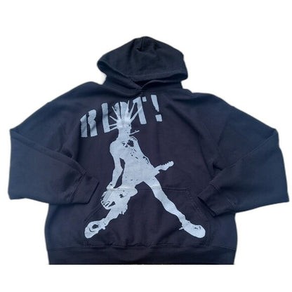 Riot Hoodie Uvsailles Punk rock Band Sweatshirt