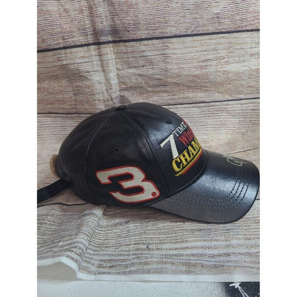 Vintage Dale Earnhardt Sr. Leather strapback hat #3
