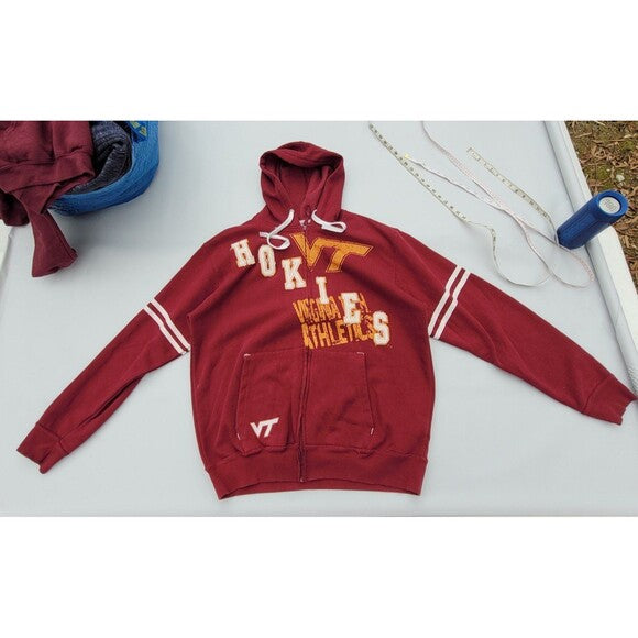 Vintage Y2k Virginia Tech Hokies Zip Hoodie