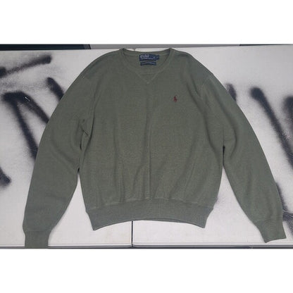 Vtg Polo Sweater Ralph Lauren Cotton Crewneck
