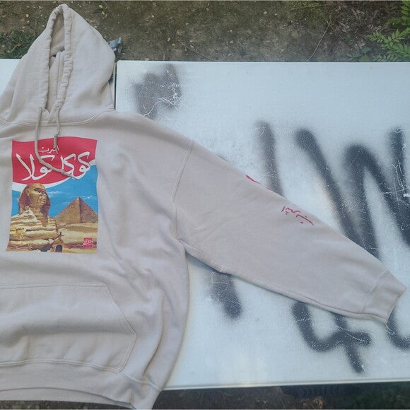 Coca-Cola Egypt Arabic Cream Hoodie Urban Outfitters