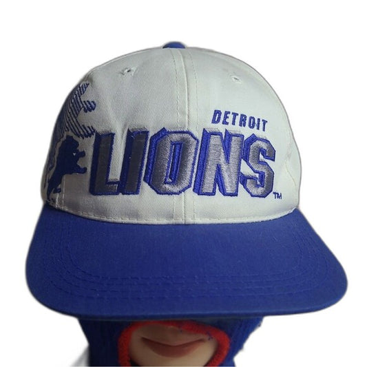 Vintage Sports Specialties Lions hat with Detroit Lions logo and blue brim