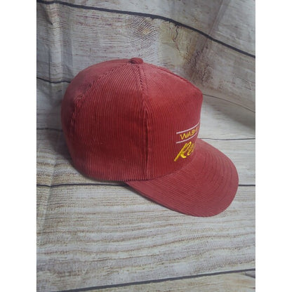 RetroVintage Thrift Washington Redskins vintage corduroy hat in faded red with embroidered logo